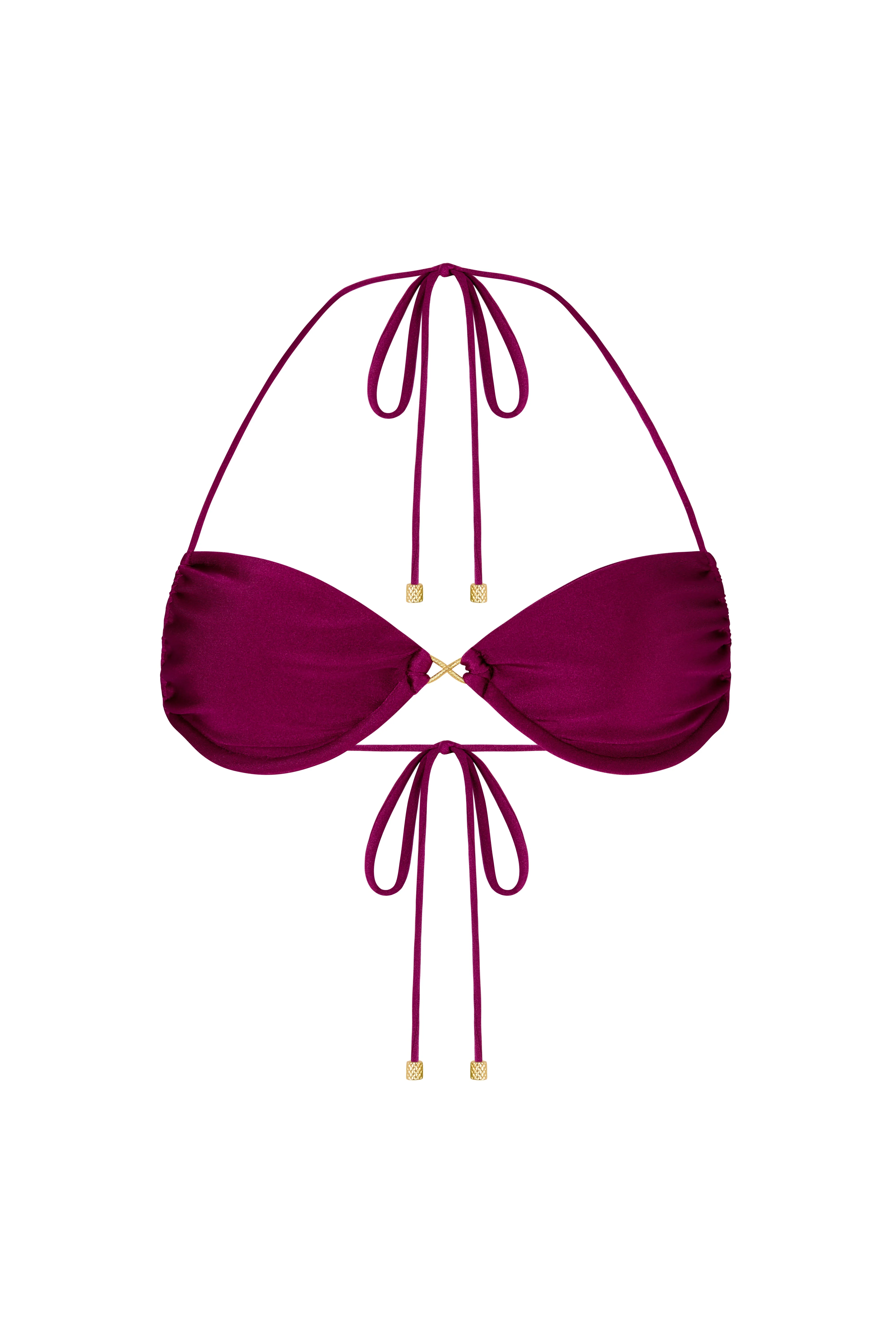 AURELIA Plum Caspia - Halter Neck Bikini Top - Image 6