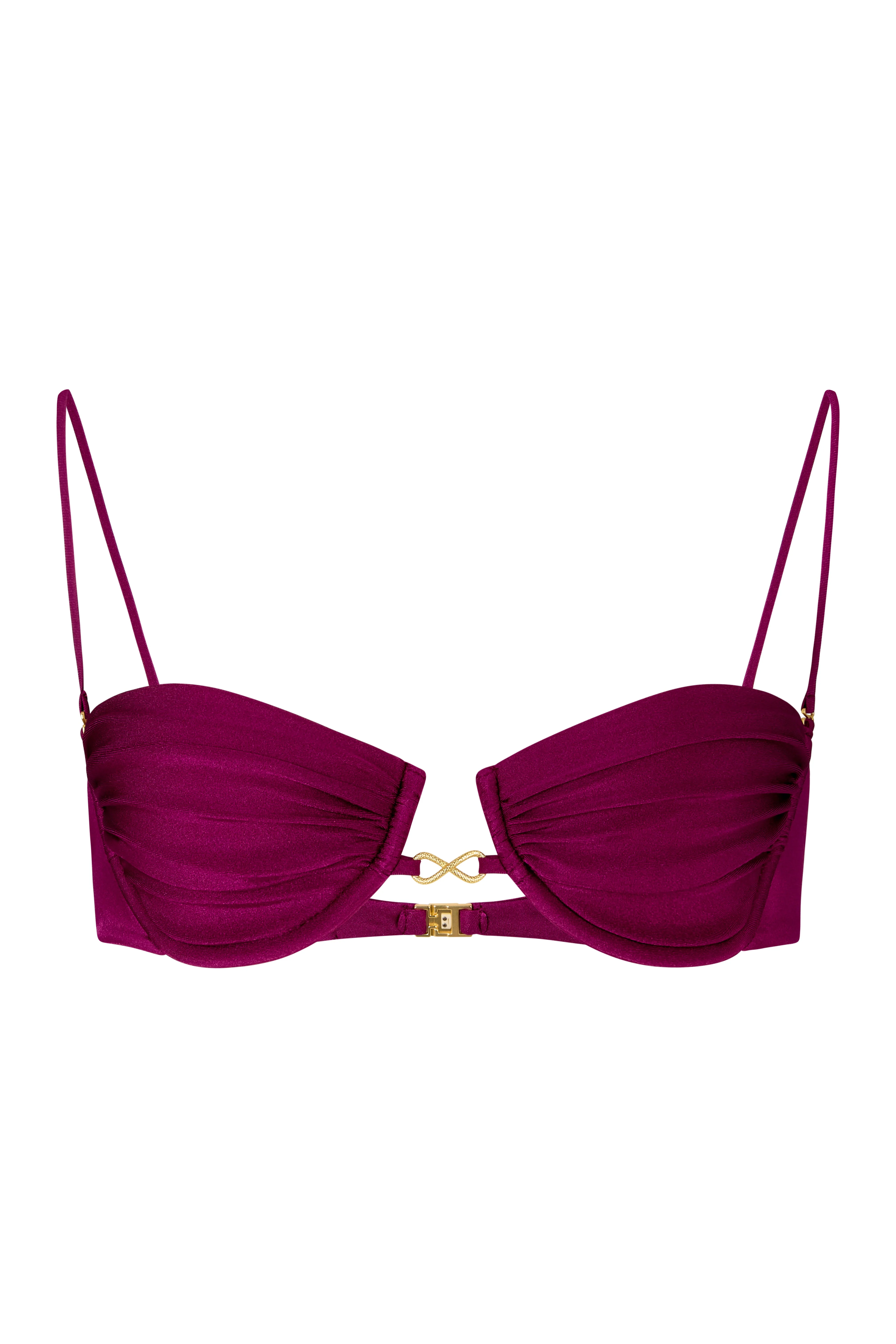 CAMELIA Plum Caspia - Balconette Bikini Top - Image 5