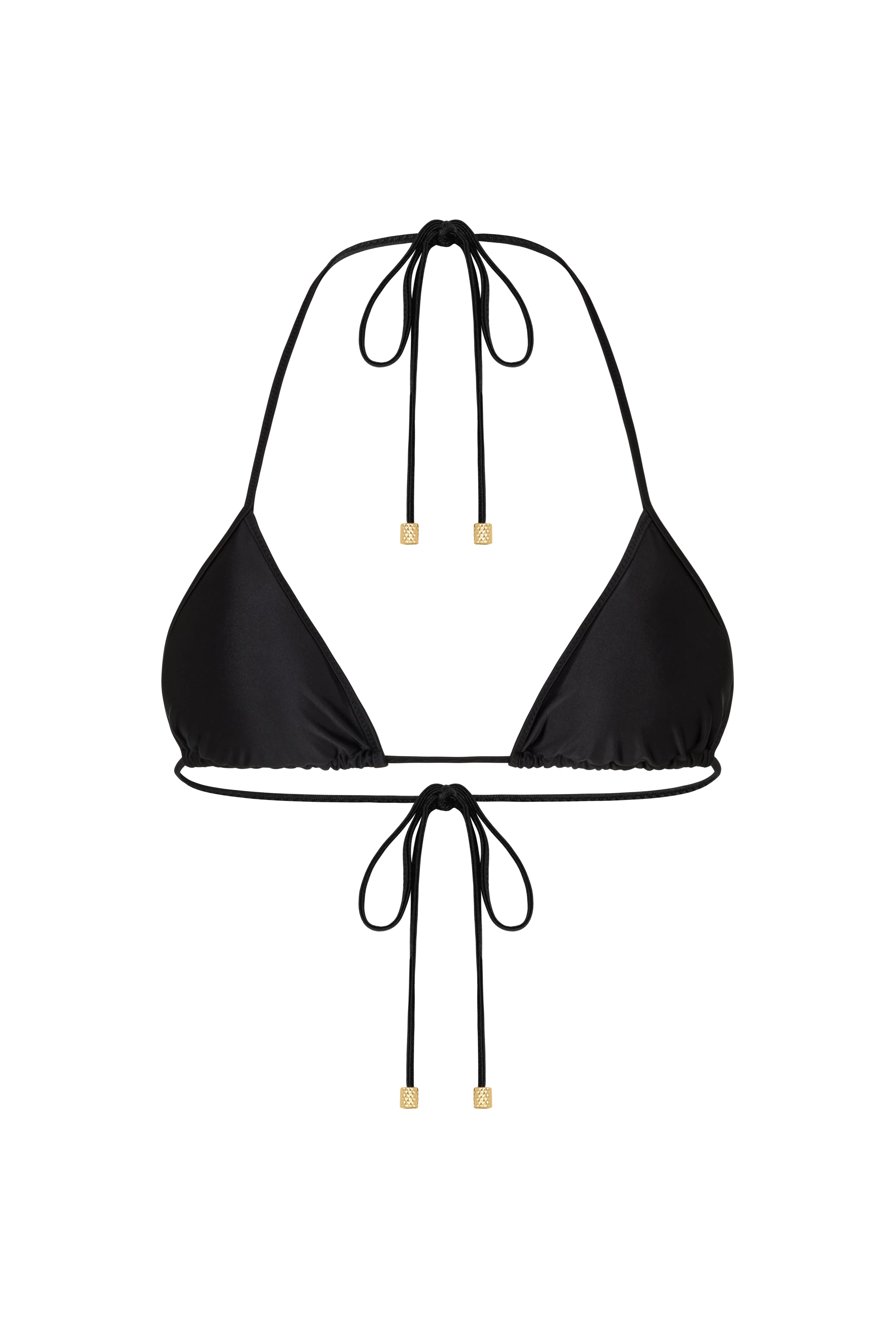 LOTTA Nero Gloss - Triangle Bikini Top - Image 5