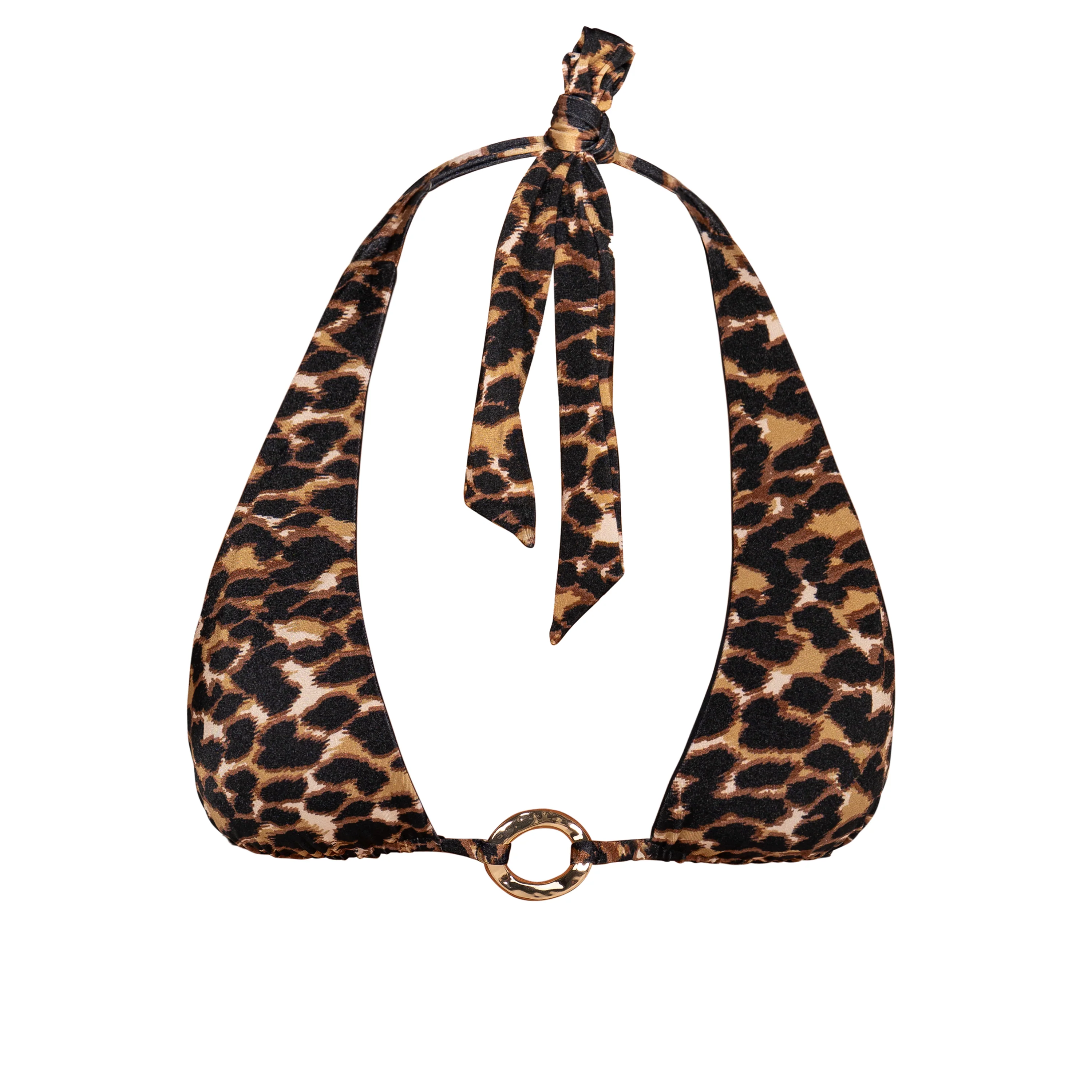 RYAN Leopard Luxe - Halter Bikini Top - Image 5